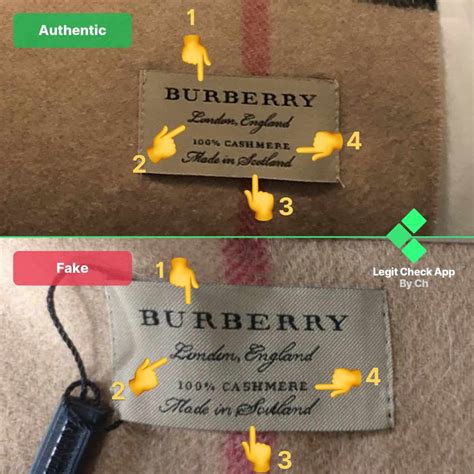 how to detect fake burberry scarf|authentic burberry tag.